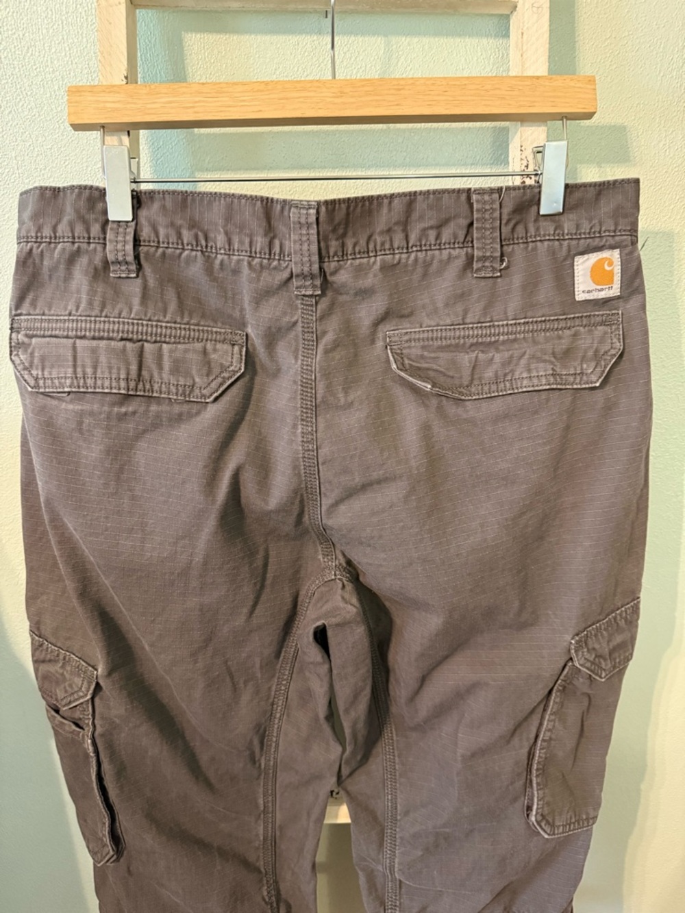 Carhartt Men's Charcoal Gray Cargo Pants Relaxed Fit Size 36x32 - Picture 4 of 10